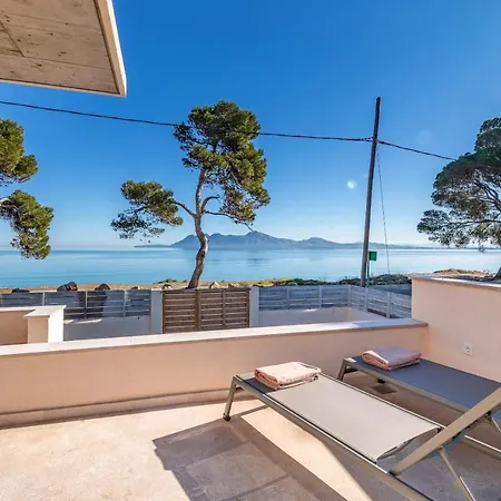 Villa Modern Beachfront House Located Directly In Front Of Private Pool Mar I Pins Mallorca Port de Pollença
